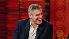 George Clooney is all smiles on Live!
