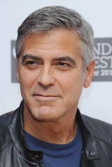George Clooney poses at the BFI Film Festival