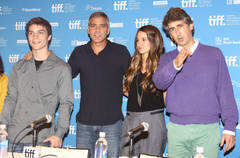 George Clooney promoting "The Descendants" in Toronto