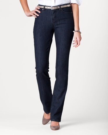 Denim Curvy Mini Bootcut Jeans