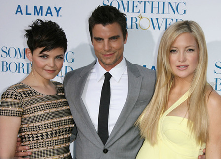 Colin Egglesfield , Kate Hudson and Ginnifer Goodwin at Something Borrowed premiere