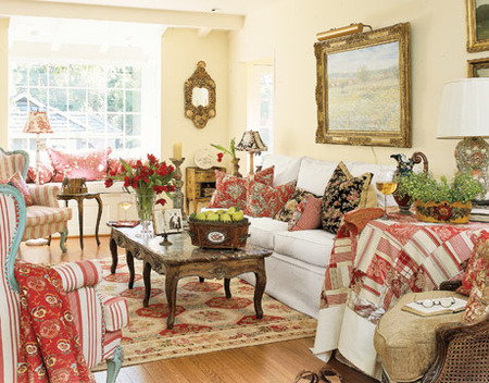 Home Decorating on Colorful Fabrics   Country Cool D  Cor