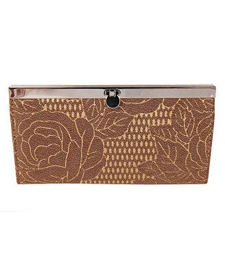 Crackled Flowers Wallet