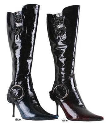 Da Viccino by Beston Crocodile Print Boots 