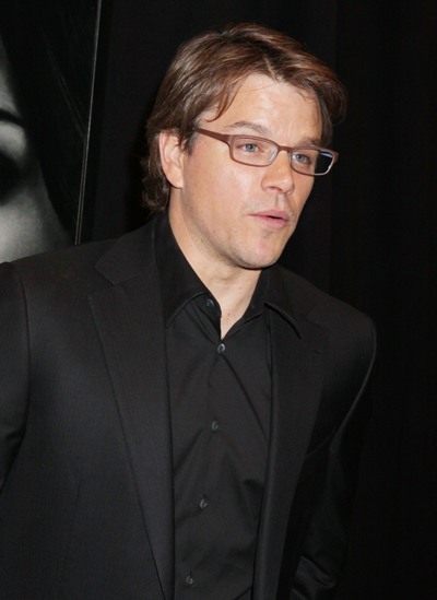 Matt Damon arrives at 'Adjustment Bureau' premiere