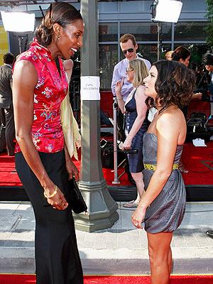 Danica Patrick and Lisa Leslie