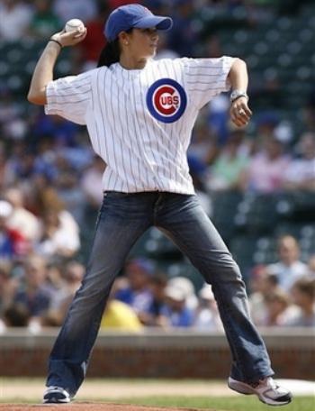 Danica Patrick at Chicago Cubs Game
