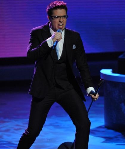 Danny Gokey performing on American Idol