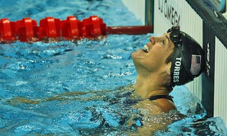 Dara Torres Barely Misses Gold