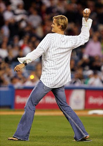 Dara Torres Throws Out the First Pitch