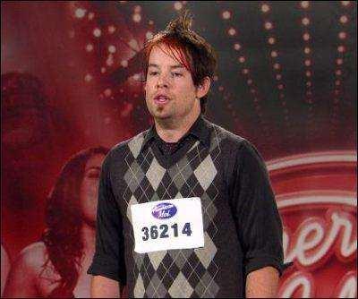 Kansas City native David Cook's audition mugshot