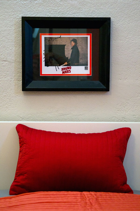 David's Room - Signed Bruno Mars Photo