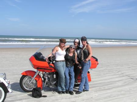 On the beach at Daytona Bike Week