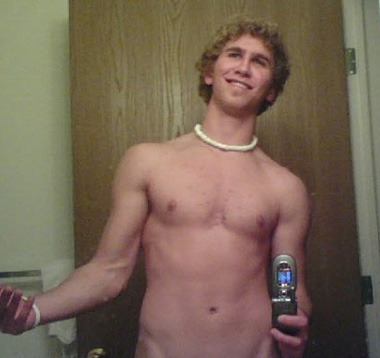 Shirtless poser