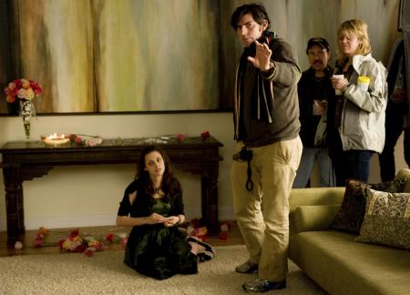 Behind the scenes during filming Bella's birthday party at the Cullen's
