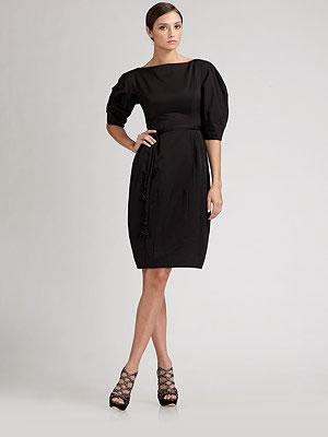 Dior Belted Balloon Skirt Dress