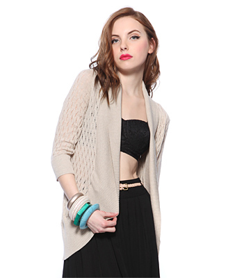 Forever 21 Distressed Knit Cardigan