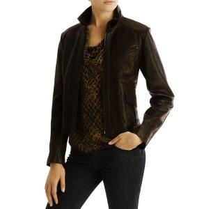 Kenneth Cole Distressed Leather Jacket