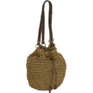 Straw Studios Brown Alexandria Bag