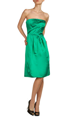 Dolce &amp; Gabbana Strapless Satin Dress