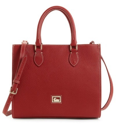 Leather boxy bag