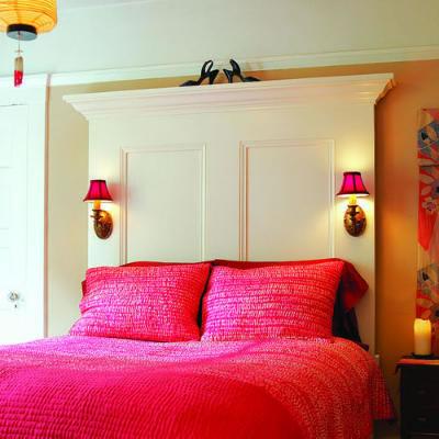 Add sconces to a headboard for additional light. - Bedroom ...