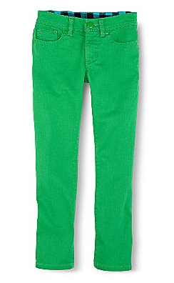 Green skinny jeans