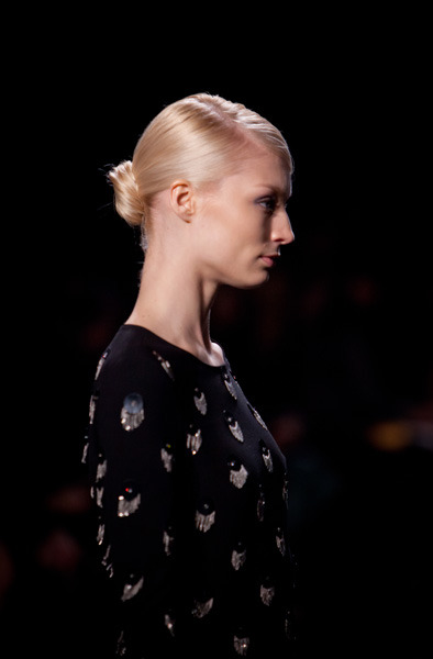 Blonde bun