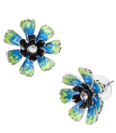Flower post earrings