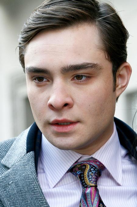 Ed Westwick with freshly combed hair in Gossip Girls