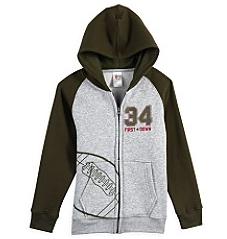 Long Sleeve Raglan Fleece Hoodie