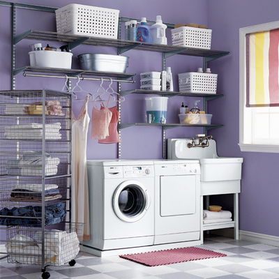 Laundry Room Design Ideas on Platinum Elfa Laundry Room   Laundry Room Ideas