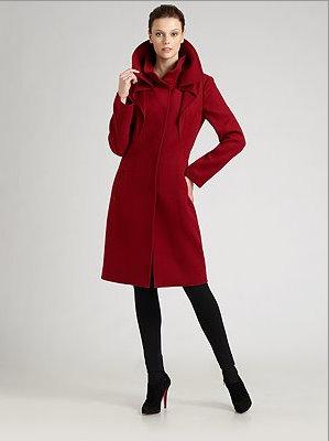 Elie Tahari red coat