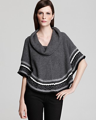 Ella Moss Stockholm Fair Isle Sweater Cape
