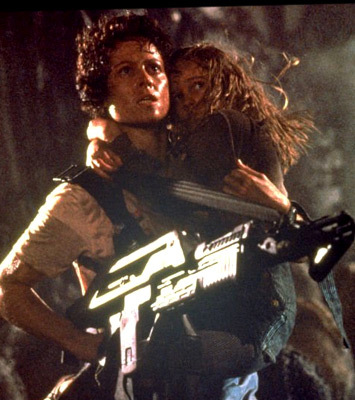Sigourney Weaver as Ellen Ripley in the Alien series