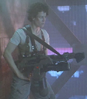 Sigourney Weaver as Ellen Ripley in the Alien series