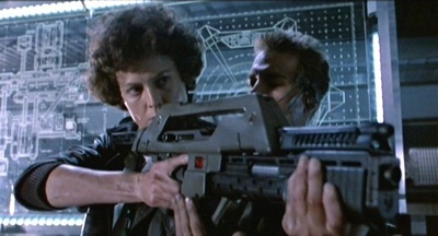 Sigourney Weaver as Ellen Ripley in the Alien series