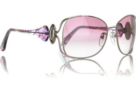 Emilio Pucci Pink Metal Sunglasses