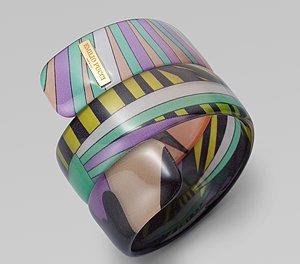 Emilio Pucci Tiger Print Bangle