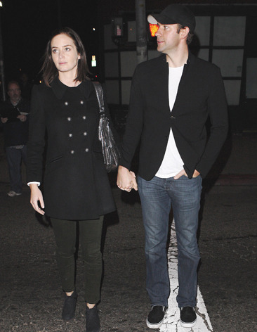 Emily Blunt and John Krasinski leave The Roger Room