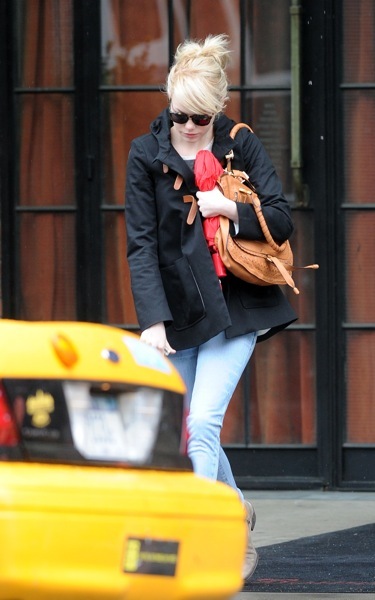 Emma Stone with blonde hair