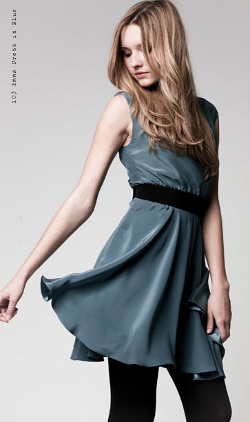 Emma Dress in blue