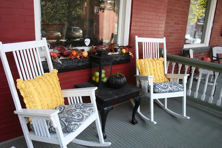Fall front porch