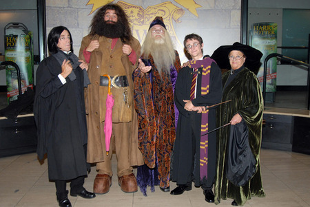 Book release for Harry Potter and the Deathly Hallows at Waterstone's Piccadilly in London