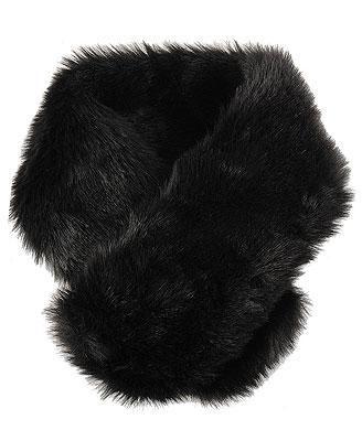 Faux fur stole