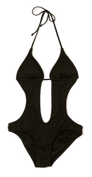 Crochet cutout maillot