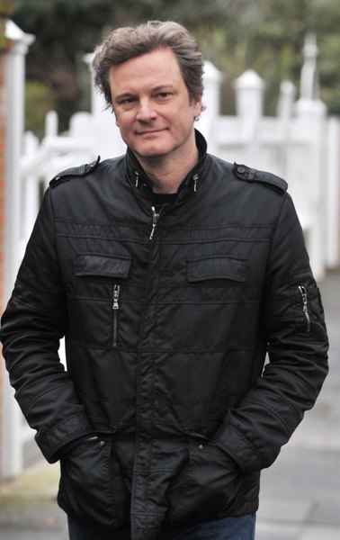 Colin Firth strolls in London Town