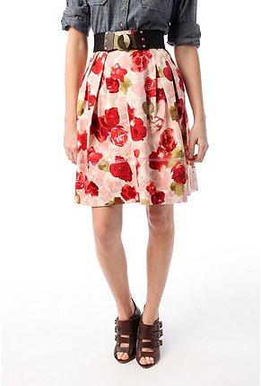 Floral Printed Full Skirt