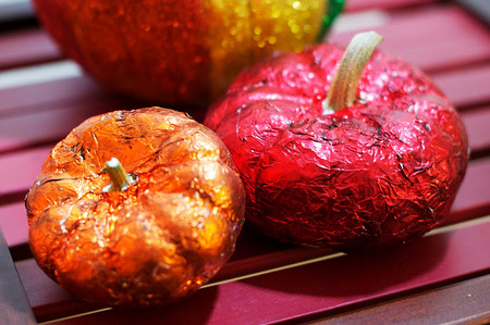 Foil pumpkins