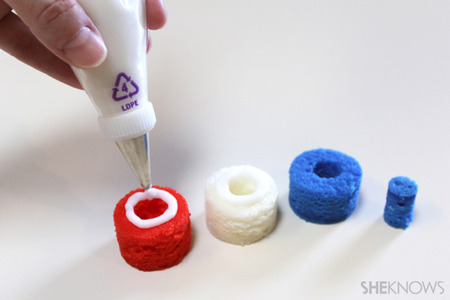 Pipe the frosting